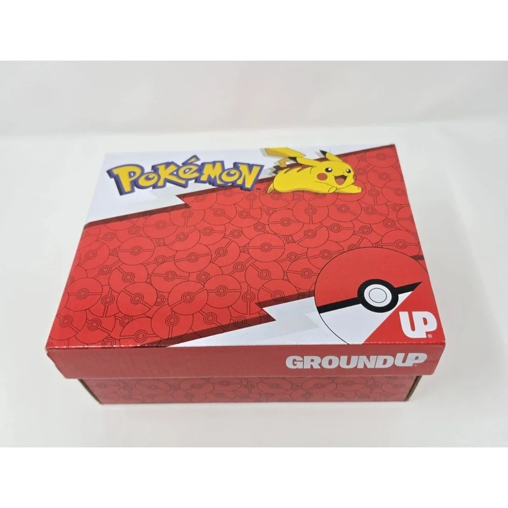 Groundup Kids 5 Pokemon Shoe White/Black Multi‎ NIB